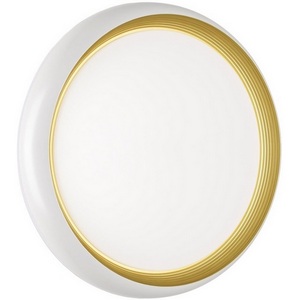 Изображение товара Настенно-потолочный светильник Sonex Tofiq White 7650/DL PALE SN пластик/белый/золотой LED 48Вт 4000К D380 IP43