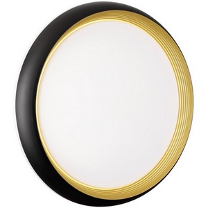 Изображение товара Настенно-потолочный светильник Sonex Tofiq Black 7651/DL PALE SN пластик/черный/золотой LED 48Вт 4000К D380 IP43