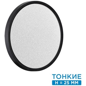 Изображение товара Настенно-потолочный Sonex Omega Black 7662/24L MITRA пластик/белый/черный LED 24Вт 3000/4000K D300 IP20