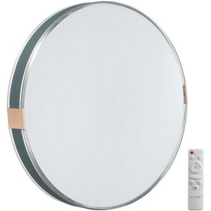 Изображение товара Настенно-потолочный светильник Sonex Otiga Blue 7677/EL COLOR SN пластик/серо-гол./зол. LED 70Вт 3000-6000K D493 IP43 пульт ДУ