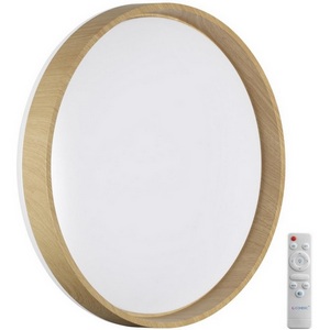 Изображение товара Настенно-потолочный светильник Sonex Gari Wood 7684/EL BASICA SN пластик/кор. под дер. LED 70Вт 3000-6000K D490 IP43 пульт ДУ