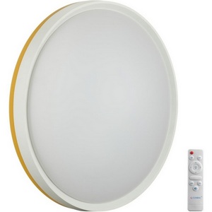 Изображение товара Настенно-потолочный светильник Sonex Kezo Yellow 7709/EL пластик/желтый LED 70Вт 3000-6000К D500 IP43 пульт ДУ