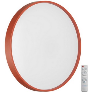 Изображение товара Настенно-потолочный светильник светодиодный Sonex Mavic 7744/DL COLOR SN пластик/белый/красный LED 48Вт 3000-6000К D380 IP43 пульт ДУ