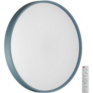 Изображение товара Настенно-потолочный светильник светодиодный Sonex Mavic 7745/DL COLOR SN пластик/белый/синий LED 48Вт 3000-6000К D380 IP43 пульт ДУ