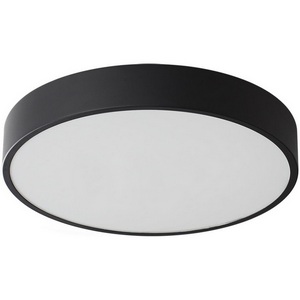 Изображение товара Потолочный светильник круглый Sonex Quasar 7756/36L металл/акрил/черный LED 30Вт+6Вт(подсветка) 3000K D400