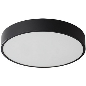 Изображение товара Потолочный светильник круглый Sonex Quasar 7758/36L металл/акрил/черный LED 30Вт+6Вт(подсветка) 4000K D400