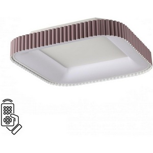 Изображение товара Потолочный светильник квадратный металлический с пультом Sonex Sharmel 7770/56L металл/белый/мокко LED 56Вт+14Вт 3000-6000K 500х500 ССТ+подсветка