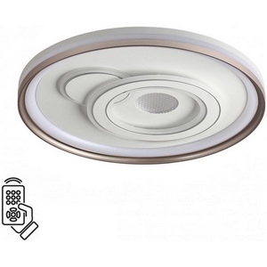 Изображение товара Потолочный светильник круглый Sonex Gemini 7785/85L металл/белый/бронза LED 85Вт 3000-6500K D490 пульт ДУ