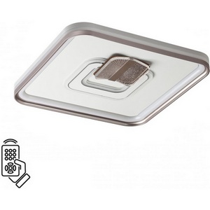 Изображение товара Потолочный светильник Sonex Gemini 7786/85L металл/белый/бронза LED 85Вт 3000-6500K 490х490 пульт ДУ