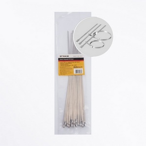 Изображение товара Хомут стальной 4,6х300мм серый 25 шт. Stekker 32797