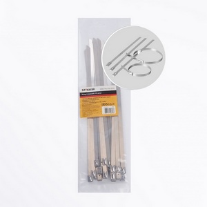 Изображение товара Хомут стальной 7,9х300мм серый 25 шт. Stekker 32801