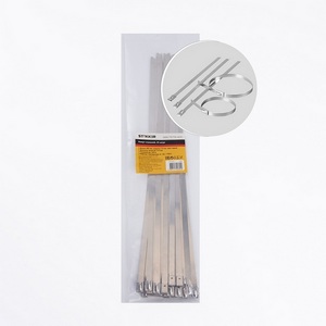 Изображение товара Хомут стальной 7,9х400мм серый 25 шт. Stekker 32802