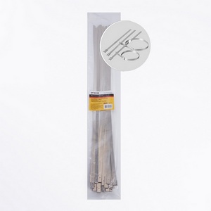 Изображение товара Хомут стальной 7,9х500мм серый 25 шт. Stekker 32803