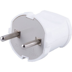 Изображение товара Вилка прямая без заземления 250В 10A IP20 (белый) Stekker 32855