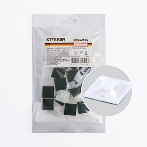 Изображение товара Площадка для хомутов самоклеящаяся 25х25 мм белая 25 шт. Stekker 32935