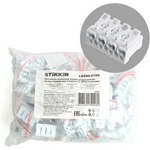 Изображение товара Клемма рычажковая Stekker 32958