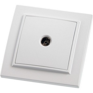 Изображение товара ТВ-розетка встраиваемая (белый) Stekker Эрна 39048