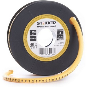 Изображение товара Кабель-маркер 2" для провода сеч. 4мм2 1000 шт. Stekker 39099"