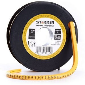 Изображение товара Кабель-маркер 9" для провода сеч. 4мм2 1000 шт. Stekker 39106"