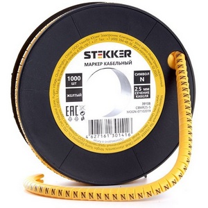 Изображение товара Кабель-маркер N" для провода сеч. 4мм2 1000 шт. Stekker 39108"