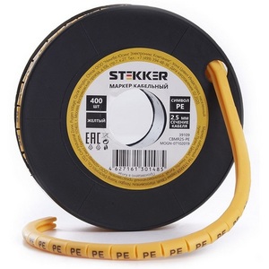 Изображение товара Кабель-маркер PE" для провода сеч. 6мм2 270 шт. Stekker 39122"
