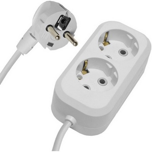 Изображение товара Удлинитель 2-х местный 2 метра с заземлением Stekker Home 39205