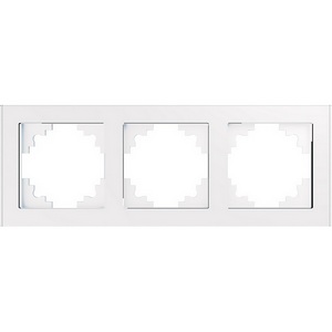 Изображение товара Рамка на 3 поста (белый) Stekker Катрин 39256