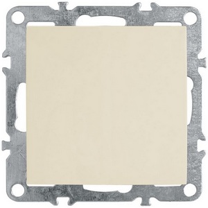 Изображение товара Выключатель встраиваемый одноклавишный (слоновая кость) Stekker Эрна 39322