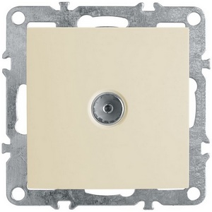 Изображение товара ТВ-розетка встраиваемая (слоновая кость) Stekker Эрна 39326