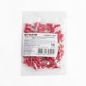 Изображение товара Наконечник-вилка 100 шт. Stekker 39425