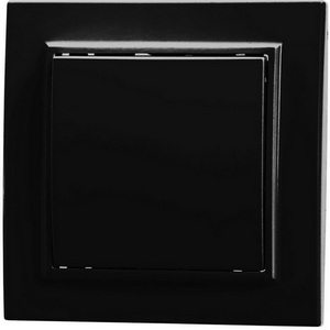 Изображение товара Выключатель встраиваемый одноклавишный (черный) Stekker Эрна 39472