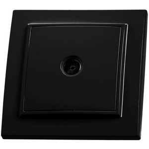 Изображение товара ТВ-розетка встраиваемая (черный) Stekker Эрна 39476