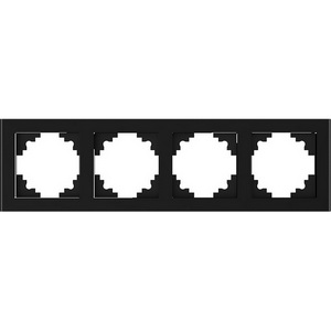 Изображение товара Рамка на 4 поста (черный) Stekker Катрин 39521