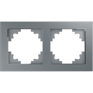 Изображение товара Рамка на 2 поста (серебро) Stekker Катрин 39532
