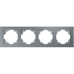 Изображение товара Рамка на 4 поста (серебро) Stekker Катрин 39534