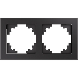 Изображение товара Рамка на 2 поста (графит) Stekker Катрин 39540