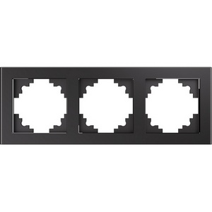 Изображение товара Рамка на 3 поста (графит) Stekker Катрин 39541