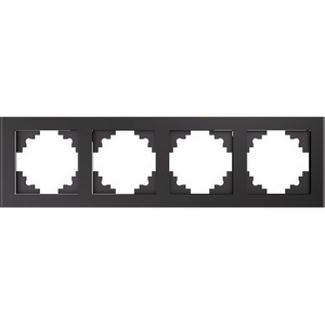 Изображение товара Рамка на 4 поста (графит) Stekker Катрин 39542