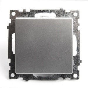 Изображение товара Выключатель встраиваемый одноклавишный (серебро) Stekker Катрин 39575