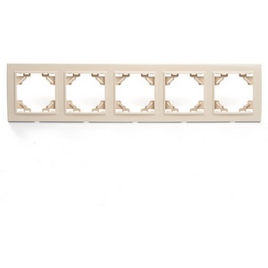 Изображение товара Рамка на 5 постов (слоновая кость) Stekker Эрна 39621