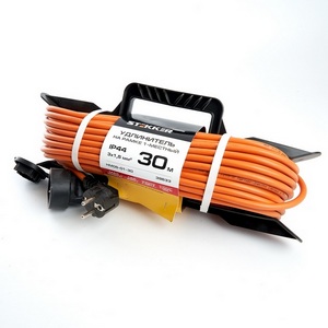 Изображение товара Удлинитель одноместный с заземлением 30 метров на рамке IP54 Stekker Home 39633