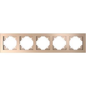 Изображение товара Рамка на 5 постов (шампань) Stekker Катрин 39638