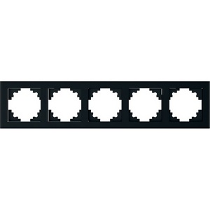 Изображение товара Рамка на 5 постов (черный) Stekker Катрин 39641