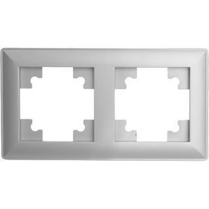 Изображение товара Рамка на 2 поста (серебро) Stekker Катрин 39798