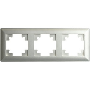 Изображение товара Рамка на 3 поста (серебро) Stekker Катрин 39799