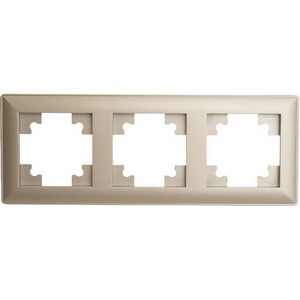 Изображение товара Рамка на 3 поста (шампань) Stekker Катрин 39804