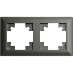 Изображение товара Рамка на 2 поста (графит) Stekker Катрин 39808