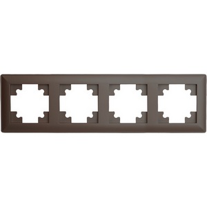 Изображение товара Рамка на 4 поста (коричневый) Stekker Катрин 39820
