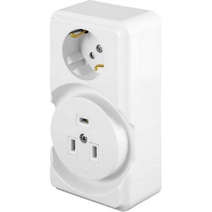 Изображение товара Розетка накладная с заземлением Stekker 39826