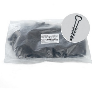 Изображение товара Дюбель-хомут для плоского кабеля (5-10мм) черный 100 шт. Stekker 39860